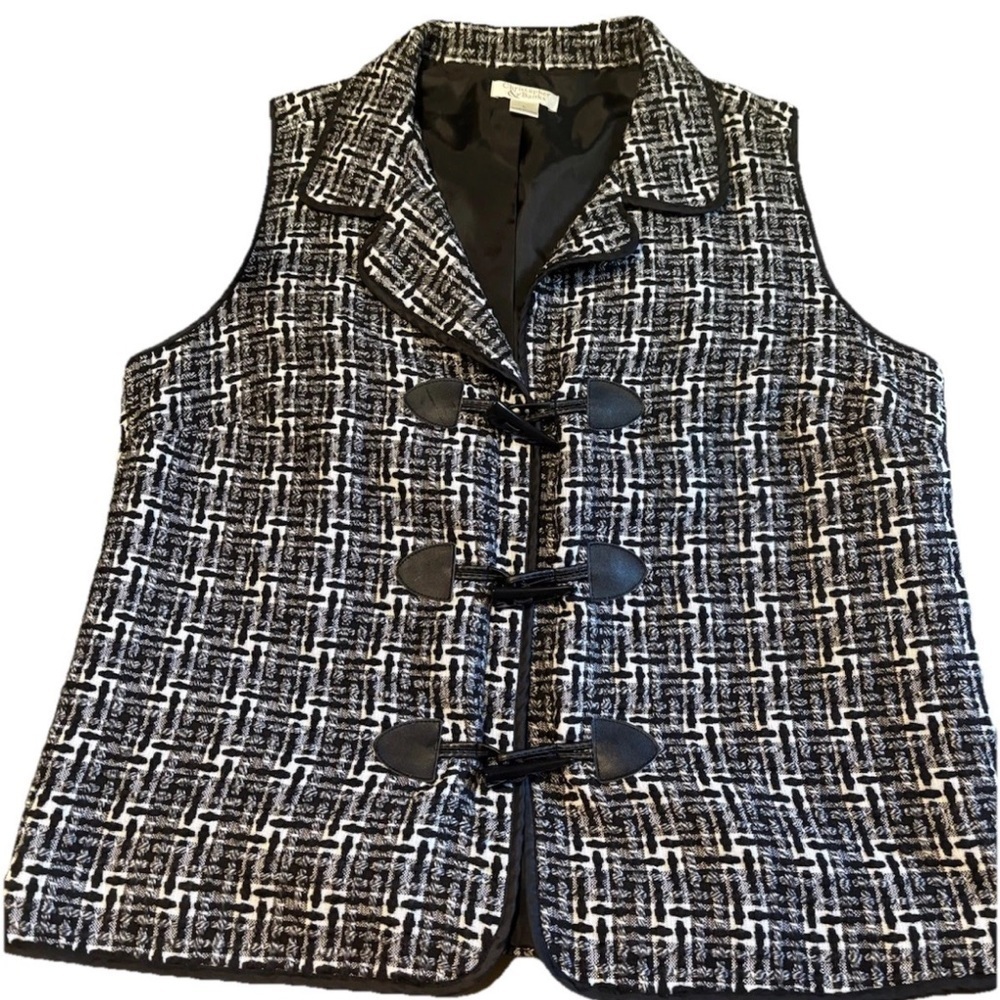 Christopher & Banks Monochrome Tweed Vest​
